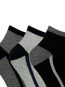 Socksxpress Men Pack Of 3 Patterned Ankle Sports Socks