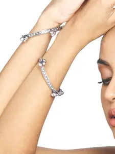 ATIBELLE Set Of 14 Silver-Plated Bangles