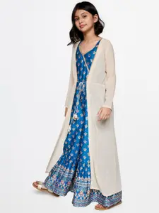 Global Desi Girls Longline Tie-Ups Shrug