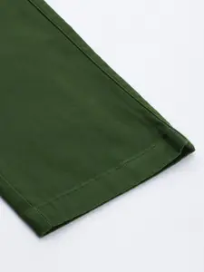 Van Heusen Sport Men Green Tapered Fit Trousers