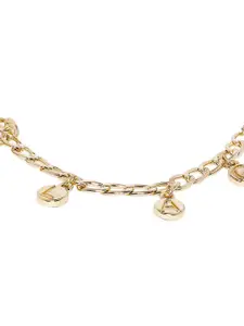 OOMPH Gold-Plated "CALM" Charm Fashion Anklet