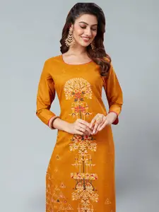 Jevi Prints Pack of 2 Ethnic Motifs Printed Pure Cotton Kurta