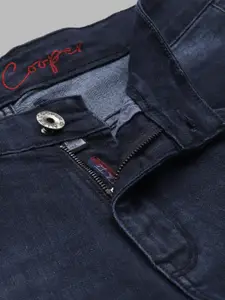 Allen Cooper Men Mid-Rise Slim Fit Heavy Fade Stretchable Jeans