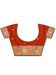 MIMOSA Ethnic Woven Design Zari Kanjeevaram Saree