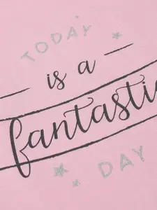 mackly Girls Typography Printed Night Suit