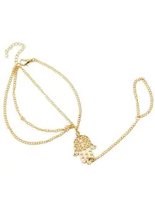 Peora Gold-Plated Ring Bracelet