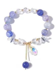 Peora Women Gold-Plated Charm Bracelet