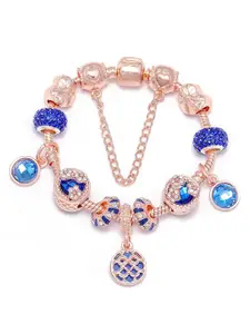 Peora Rose Gold-Plated Charm Bracelet