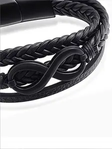 Peora Men Synthetic Leather Multistrand Bracelet
