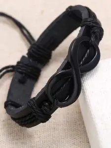 Peora Men Leather Multistrand Bracelet