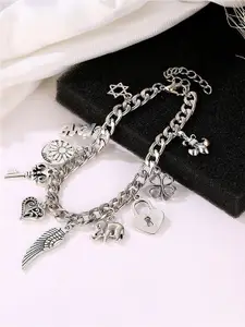 Peora Silver-Plated Charm Bracelet
