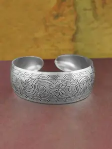 Peora Women Silver-Plated Cuff Bracelet