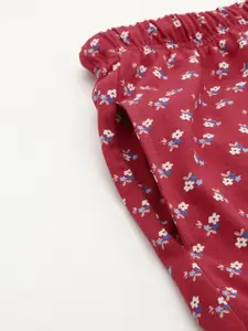 ETC Women Floral Printed Pure Cotton Night suit