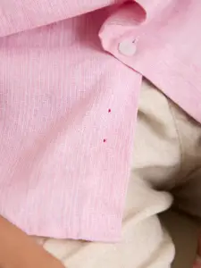 Andamen Comfort Button Down Collar Linen Casual Shirt