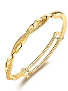 MYKI Women Gold-Plated Kada Bracelet