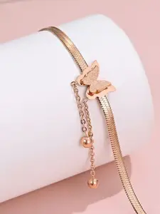 MYKI Rose Gold-Plated Charm Bracelet
