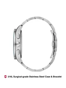 Victorinox Men Dial & Stainless Steel Bracelet Style Straps Analogue Watch 241817