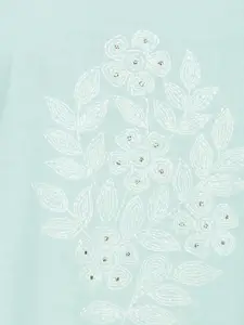 Fabindia Floral Embroidered Chikankari Cotton Kurta