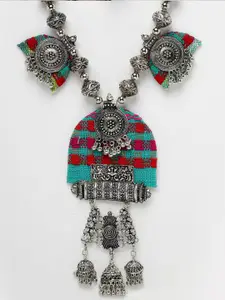 Moedbuille Brass Silver-Plated Necklace