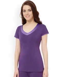 Amante Purple Lounge Top SGSE01