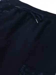 Gini and Jony Infant Boys Ethnic Printed Mid-Rise Knee Length Cotton Shorts