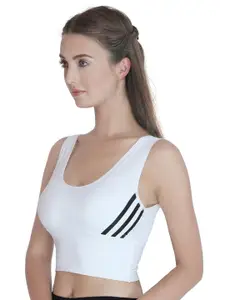 PLUMBURY Full Coverage Lightly Padded All Day Comfort Seamless Rapid Dry Workout Bra