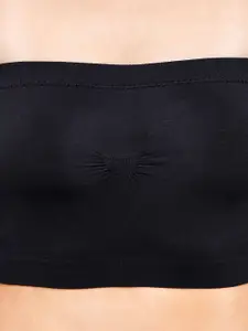 NOIRA Pack Of 3 Half Coverage Lightly Padded All Day Comfort Cotton Bandeau Bra