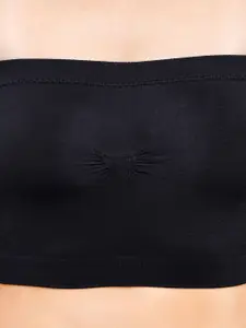 NOIRA Pack Of 2 Half Coverage Lightly Padded All Day Comfort Cotton Bandeau Bra