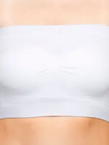 NOIRA Pack Of 2 Half Coverage Lightly Padded All Day Comfort Cotton Bandeau Bra