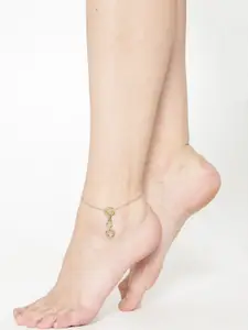 OOMPH Gold-Plated Infinity Charm Anklet