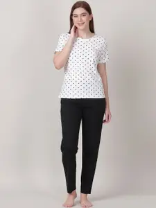 mackly Conversational Printed Pure Cotton Night Suit