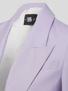 Karl Lagerfeld Women Notched Lapel Collar Tailored Fit Blazer