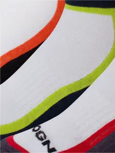 WROGN Men Pack of 3 Colourblocked Ankle-Length Socks