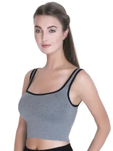PLUMBURY Full Coverage Lightly Padded Seamless Rapid Dry Sports Bra