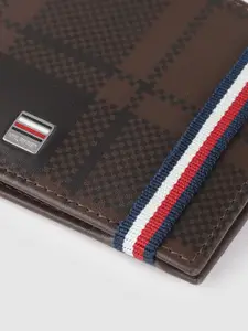 Tommy Hilfiger Men Checked Leather Money Clip