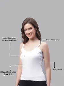 Friskers Pack Of 2 Skin Friendly Cotton Camisoles