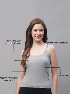 Friskers Pack Of 2 Skin Friendly Cotton Camisoles