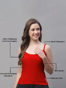 Friskers Pack Of 2 Skin Friendly Cotton Camisoles