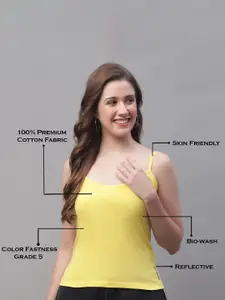 Friskers Pack Of 2 Pure Cotton Camisoles