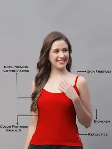 Friskers Pack Of 2 Pure Cotton Camisoles