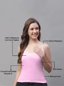 Friskers Pack Of 2 Pure Cotton Camisoles