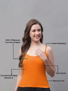 Friskers Pack Of 2 Pure Cotton Camisoles