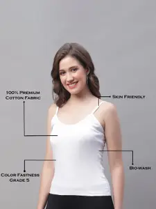 Friskers Pack Of 2 Skin Friendly Cotton Camisoles