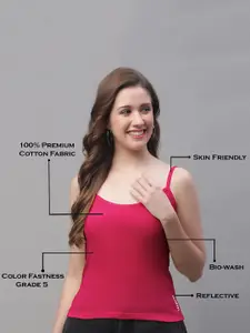 Friskers Pack Of 2 Skin Friendly Cotton Camisoles