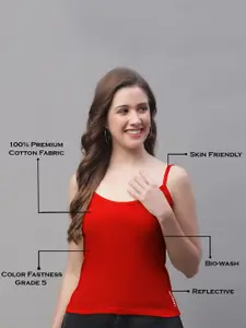 Friskers Pack Of 2 Skin Friendly Cotton Camisoles