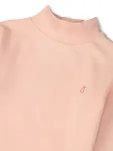 Gini and Jony Girls Turtle Neck Cotton Pullover