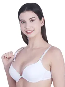 BRACHY Medium Coverage Underwired Lightly Padded All Day Comfort Seamless Push-Up Bra