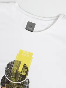 Arrow New York Graphic Printed Cotton T-Shirt