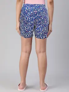LYRA Women Floral Printed High-Rise Lounge Shorts