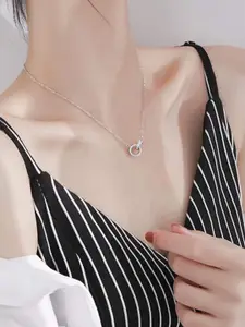 MYKI Gorgeous Rose Gold-Plated Pendant With Chain